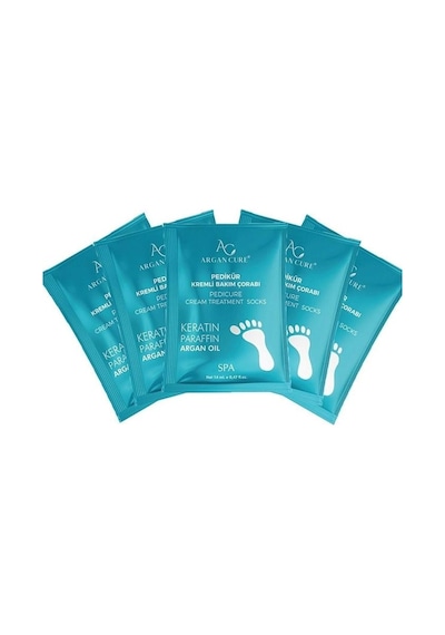 Argan Cure Kremli Pedikür Bakım Çorabı 5 Çift