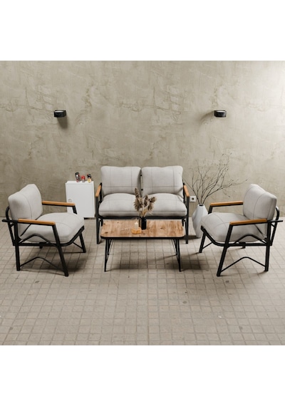 Mb Garden Furnıture Simetri Model, Balkon, Bahçe, Cafe, Metal Koltuk Takımı, Bahçe Takımı , Çay Seti, 2 1 1 Orta Sehpalı Krem Mb Garden Furnıture Simetri Model, Balkon, Bahçe, Cafe, Metal Koltuk Takımı, Bahçe Takımı , Çay Seti, 2 1 1 Orta Sehpalı Krem
