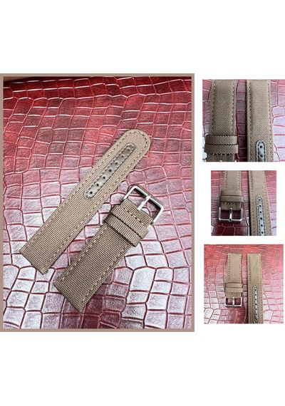 R4104s Roder Deri Kayış - Kahverengi - 22x22mm Şeffaf