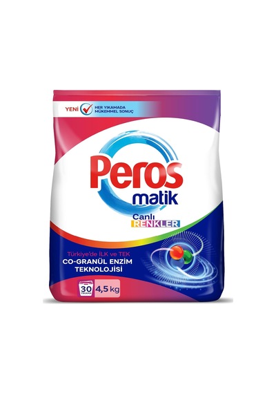 Toz Çamaşır Deterjanı Canlı Renkler 4500 G