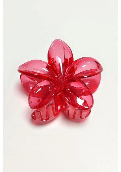 Kırmızı Lotus Toka 8 Cm Kartsız