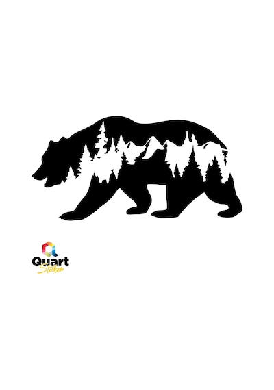 Ayı Off Road Bear Off Road Doğa Hayvan Oto Sticker