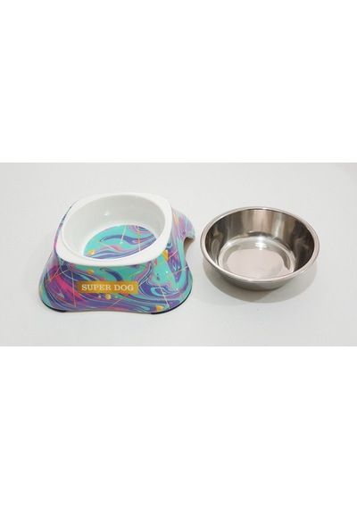 Bobo BO-3138H(A5) Super Dog Melamin Kaplı Köpek Mama ve Su Kabı 150 ML