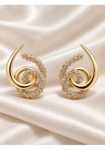 Girdap Küpe Gold Renk