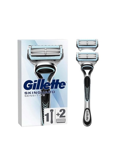 Gillette Skinguard Sensitive Tıraş Makinesi + 2 Adet Yedek Tıraş Bıçağı
