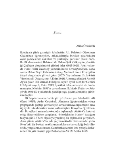 Sabahattin Ali - Bütün Şiirleri - Sabahattin Ali