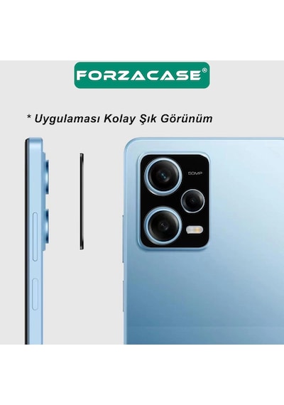 Forzacase Samsung Galaxy S24 Fe İle Uyumlu Kamera Lens Koruma Halkası Siyah - Fc377 Siyah