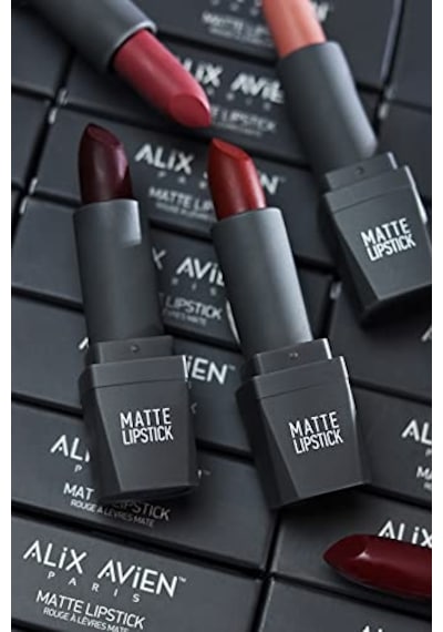 Ayrex Yoğun Renk Veren Uzun Süre Kalıcı Nemlendirici Kadifemsi Mat Ruj - Matte Lipstick 411 Spicy Terracot Diğer