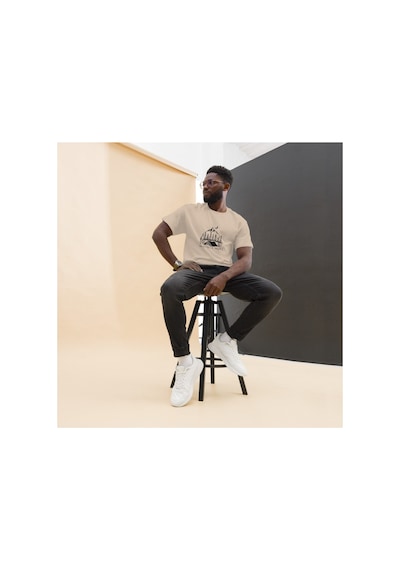 Wildstyle Wander More Gezgin Dağ Kamp Çadır Doğa Baskılı Unisex Pamuklu Tişört Camel
