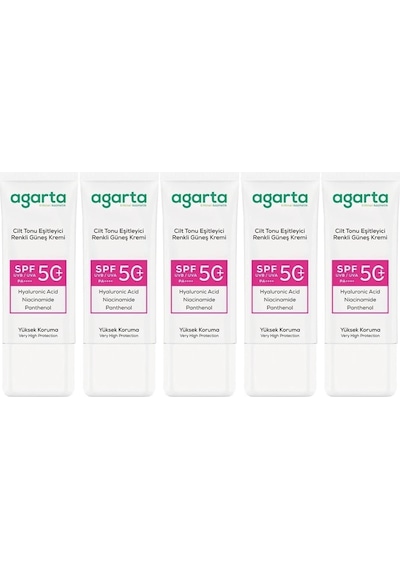 Agarta Cilt Tonu Eşitleyici Renkli Kapatıcı Etkili Güneş Krem50ml 91466120
