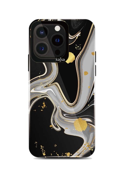 Teleplus Apple Uyumlu iPhone 13 Pro Kılıf Kajsa Shield Plus Abstract Mermer Desenli Kapak