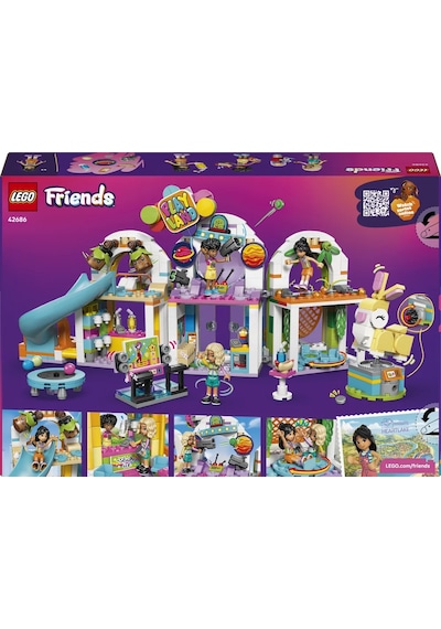 LEGO®  Friends Eğlenceli Kapalı Oyun Parkı Rol Oyunu Seti 42686 - 7 yaş ve üzeri çocuklar için Yaratıcı Oyuncak Yapım Seti (668 P)