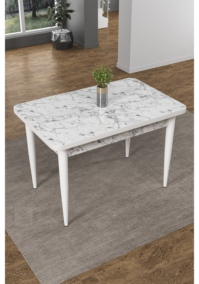 Canisa Concept Nil Serisi 70x110 Sabit Mutfak Masası Takımı Beyaz Mermer Desen Masa 2 Pembe Sandalye Masa Beyaz/sandalyeler Pembe Canisa Concept Nil Serisi 70x110 Sabit Mutfak Masası Takımı Beyaz Mermer Desen Masa 2 Pembe Sandalye Masa Beyaz/sandalyeler Pembe
