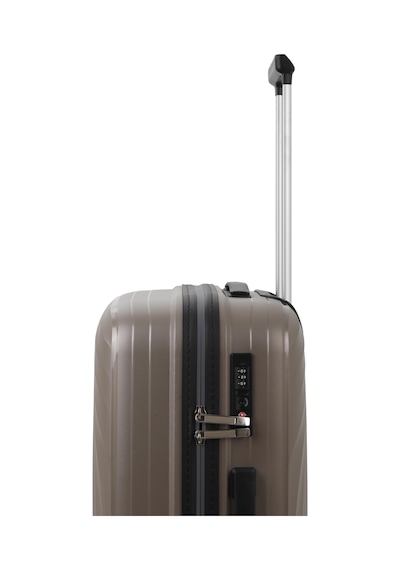 Baggaj V2407 Policarbon Valiz Siyah Set Champagne