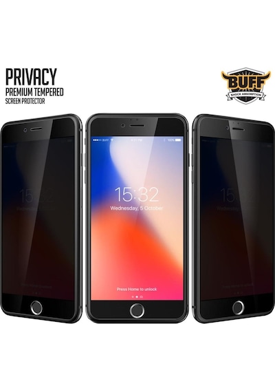 Buff Apple Uyumlu   iPhone 8/7 Privacy Ekran Koruyucu
