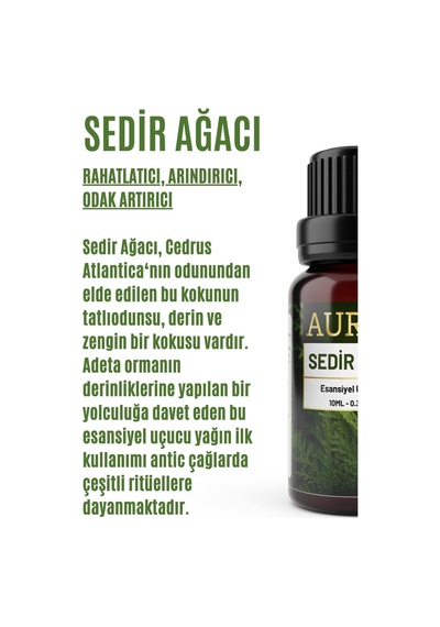 Auran Sedir Ağacı Esansiyel Uçucu Yağı 10 ML