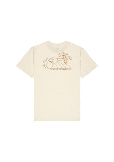 Blıss Poınt Bej Bisiklet Yaka Normal Baskılı Erkek T-shirt Bej