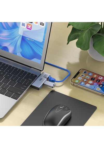 Bx22hb Usb To Usb 3.2 Usb 2.0 Rj45 Dönüştürücü Adaptör Hub