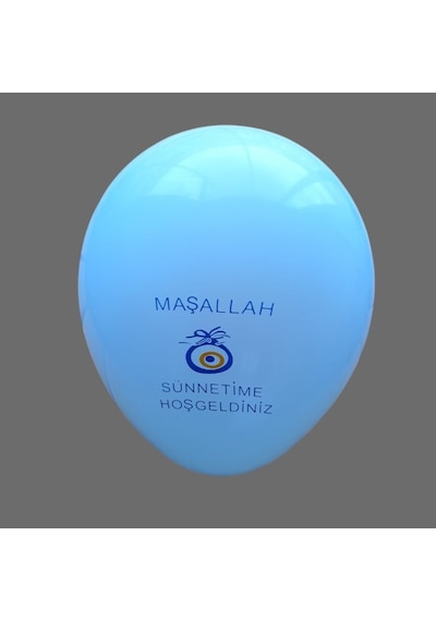 Yüksek Kalite 29 Adet Beyaz Sünnet Balonu Maşallah Sünnetime Hoşgeldiniz Yazılı Beyaz Balon
