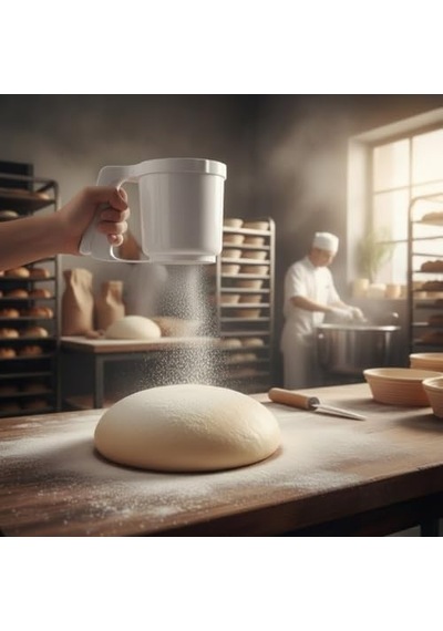 Basmalı Un Eleği 11x10 Cm Tek Elle Kullanım, Paslanmaz Tel Süzgeç, Hamur Ve Tatlılar İçin Pratik Elek