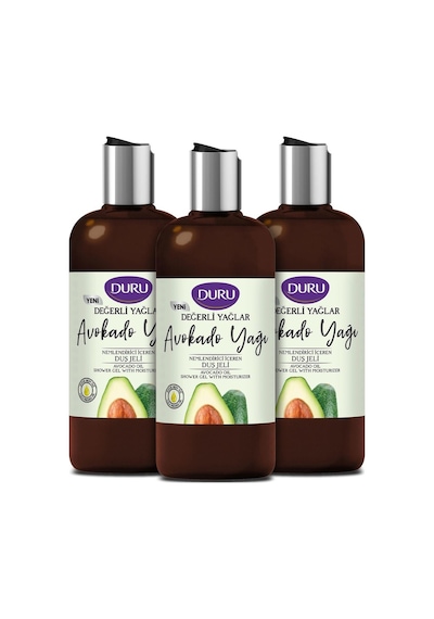 Duru Değerli Yağlar Avokado Yağı Nemlendirici İçeren Duş Jeli 3 x 500 ML