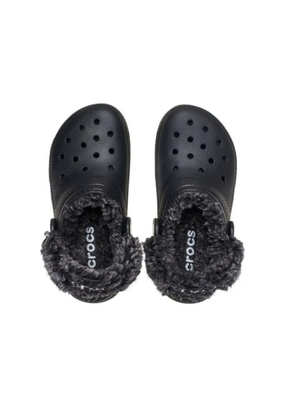 Crocs Classic Fleece Lined Clog K Siyah Çocuk Terlik-24148
