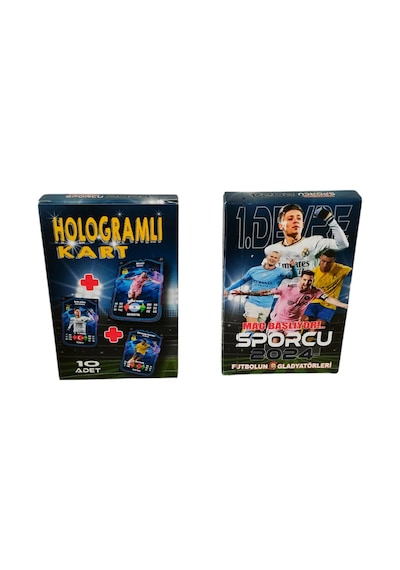 Süper Final Futbolcu Kartları- Sporcu 2024 2. Devre Futbol Kart 5 Mini Kutu 50 Adet Kart