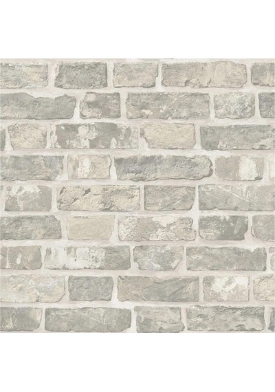 Roka 23104-2 Taş Desenli Gri Duvar Kağıdı 16,5 M2