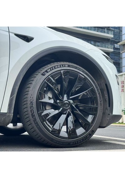 Tesla Juniper Auron Jant Kapağı Seti 20 İnç Parlak Siyah