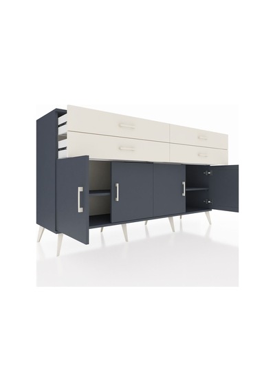 Hyperion Konsol 2 Raflı 4 Çekmeceli 8 Kapaklı 176x44x99 Antrasit- Antrasit-antrasit/aytaşı Hyperion Konsol 2 Raflı 4 Çekmeceli 8 Kapaklı 176x44x99 Antrasit- Antrasit-antrasit/aytaşı