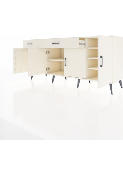 Hyperion Konsol 5 Raflı 2 Çekmeceli 4 Kapaklı 176x44x83 Aytaşı-aytaşı Aytası