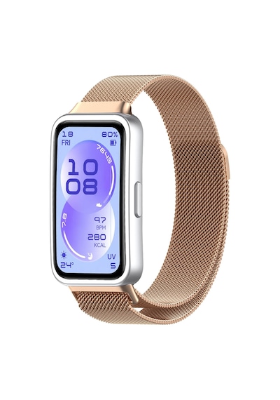 Huawei Band 11 / 11 Pro İle Uyumlu Manyetik Milanese Loop Metal Kordon
