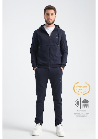 Shooter Sportswear Shooter Erkek Eşofman Takımı Mevsimlik Luxe Kalite Pamuklu Lacivert