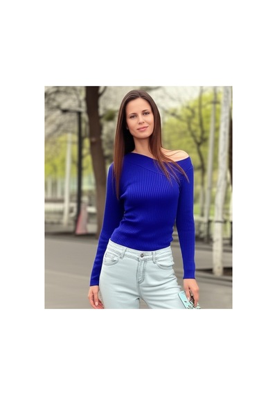 Flex Fashıon Yeni Sezon Omuz Detaylı Trend Triko Badi Mavi Koyu Mavi - 738278902 Koyu Mavi - 738278902 Koyu Mavi