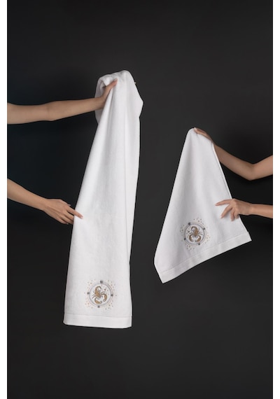 Varol %100 Microcotton Üst Kalite Havlu Seti Burç Nakışlı Akrep-standart Akrep Diğer