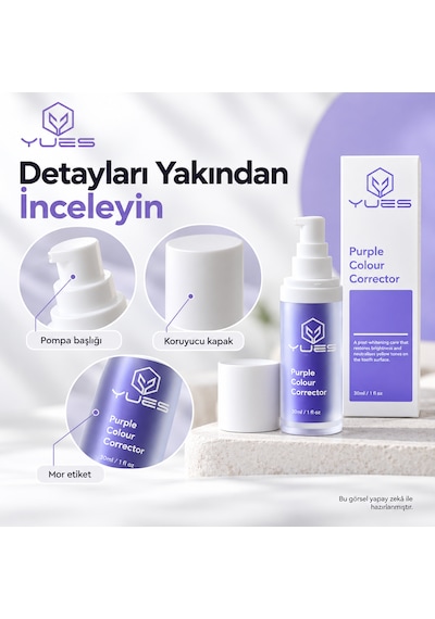Yues Mor Diş Serumu Renk Dengeleyici 30 Ml Gs-013v