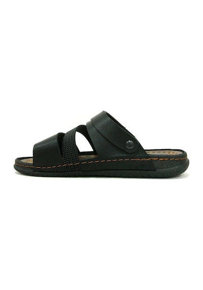 Erkek Tam Ortapedik Deri Günlük Outdoor Sandalet Terlik- Altın Adım Siyah Sandal Ortapedi Erkek Tam Ortapedik Deri Günlük Outdoor Sandalet Terlik- Altın Adım Siyah Sandal Ortapedi