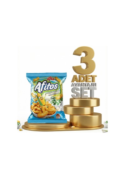 Afia Afitos Ranch Aromalı Mısır Çerezi 3x50 Gr