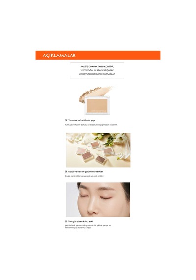 Missha Cotton Contour  Yumuşak Dokulu Kolay Uygulanabilen Kontür Sugar Toast