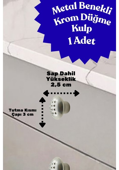Klc Metal Benekli Yuvarlak Krom Düğme Kulp - Çocuk Odası, Mutfak Ve Dolap İçin Modern Çekmece Kulbu Benekli Krom Benekli Krom Klc Metal Benekli Yuvarlak Krom Düğme Kulp - Çocuk Odası, Mutfak Ve Dolap İçin Modern Çekmece Kulbu Benekli Krom Benekli Krom