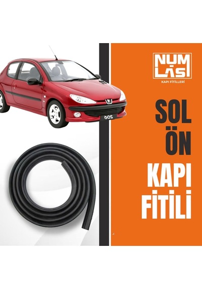 Peugeot 206 Tek Kapı Sol Ön Kapı Fitili-a Kalite-numlas-nm3714
