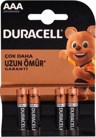 Mey İthalat Duracell Alkalin Pil Aaa 4'' Lü Paket