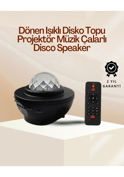 Yıldız & Okyanus Dalga Projektörü - Bluetooth / Usb Hoparlörlü Diğer