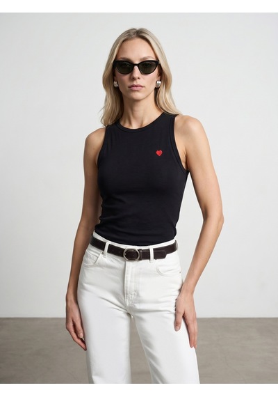Dilvin 21259 Bisiklet Yaka Top-siyah