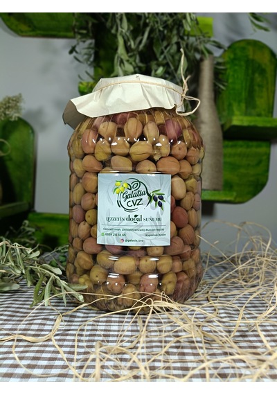 Aydın Yöresi Manzalina Cinsi Sofralık Tatlandırılmış Çizik Zeytin 3 Kg