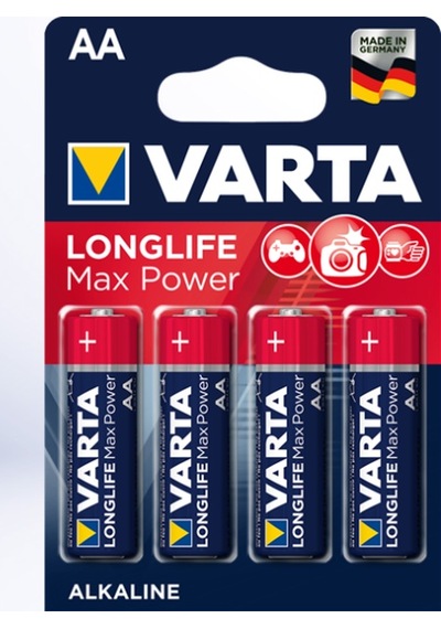 Varta Longlife Max Power 4706 LR6 AA Kalem Pil 4 x 20'li