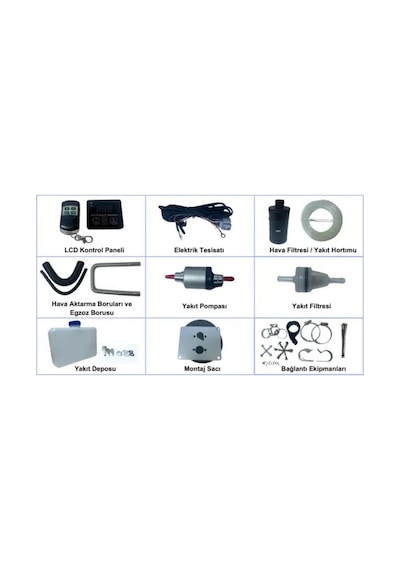 Coolman Mini 1.3kw Webasto Tipi Dizel Hava Isıtıcı 12v-1103