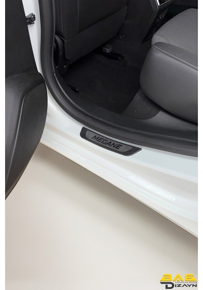 Renault Megane Sd/hb Krom Kapı Eşik Koruması 2010 + Üzeri Tüm Modeller İle Uyumlu 4 Parça