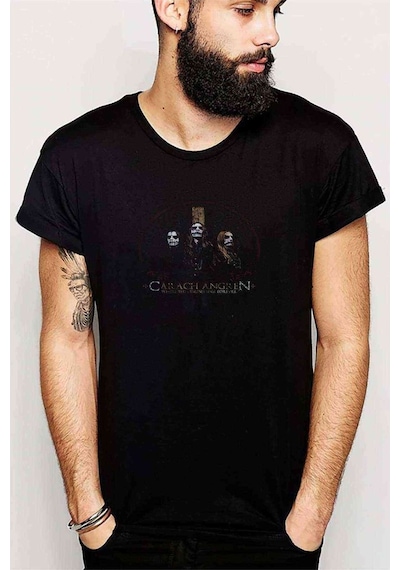 Carach Angren Phantom Ship Baskılı Siyah Erkek Tshirt
