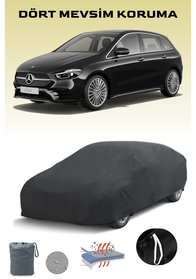 Siyah, Mercedes B-serısı W246 2012 - 2014, Araba Brandası, Oto Örtüsü, Araba Çadırı Siyah